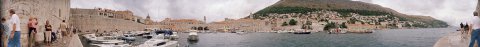 191-Dubrovnik haven vanaf grond  naar stadje